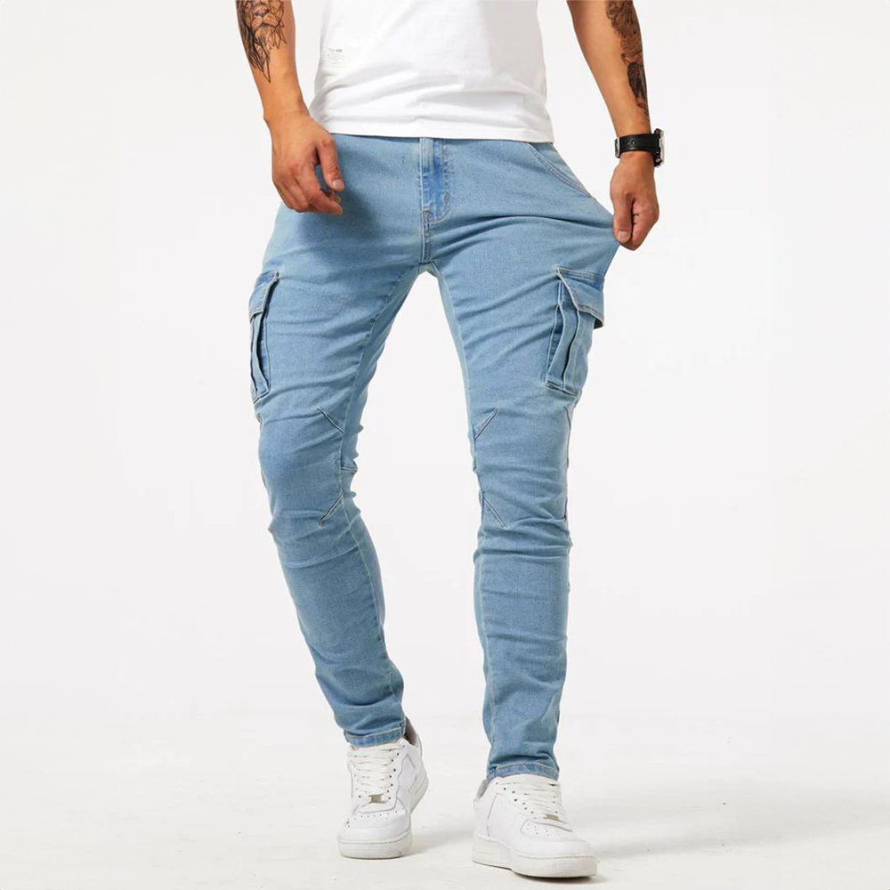 Sam | Premium Stretch Cargo Jeans