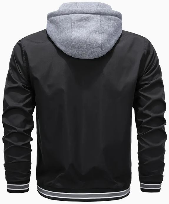 Brandon | Trendy hooded windbreaker jacket