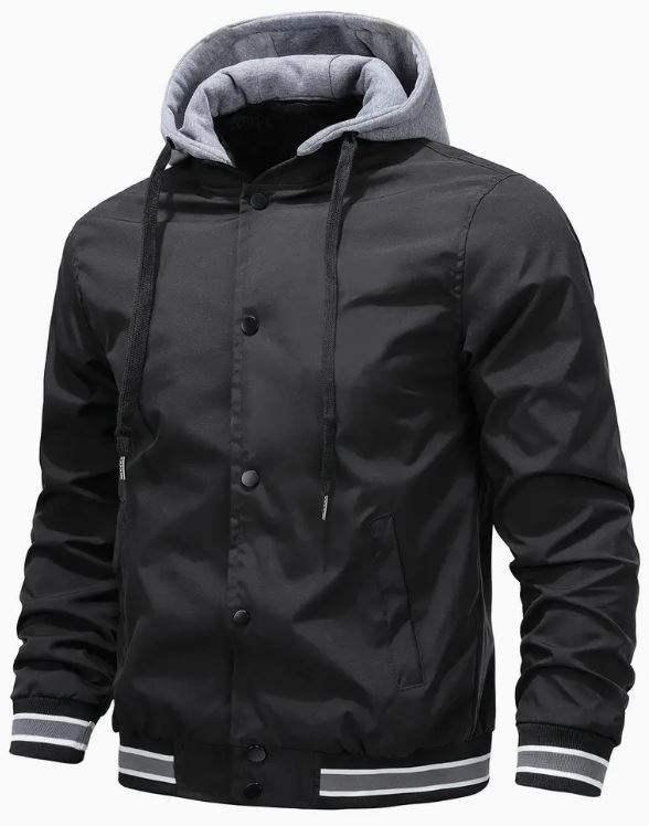 Brandon | Trendy hooded windbreaker jacket