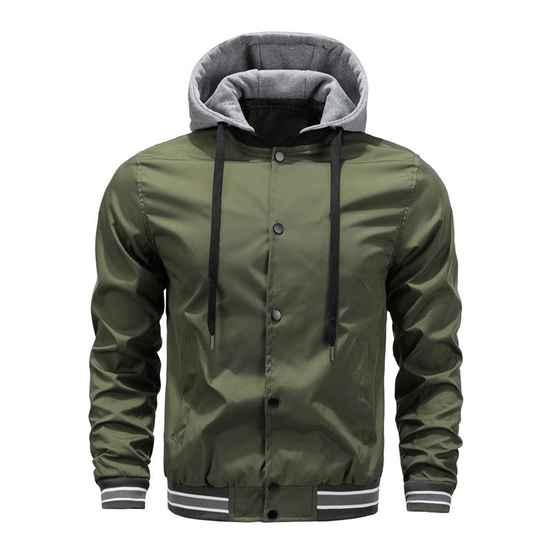 Brandon | Trendy hooded windbreaker jacket