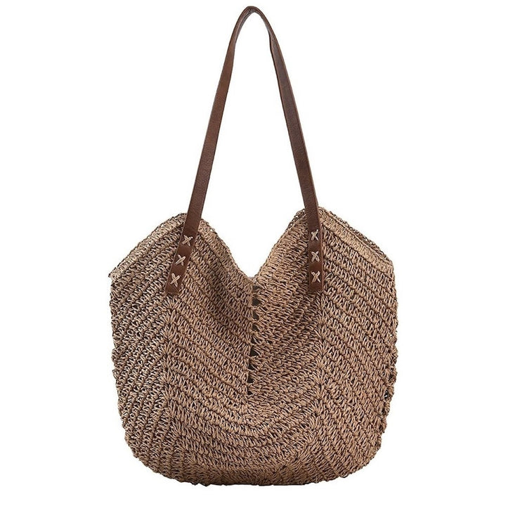 Sarah | Bohemian style woven straw shoulder bag