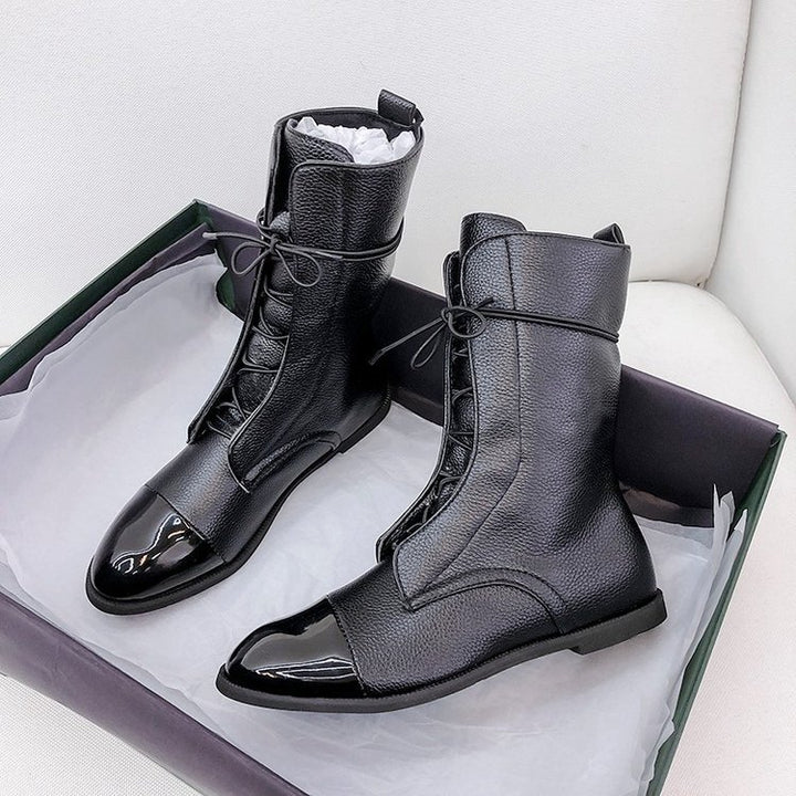 Joanna | Elegant Leather Ankle Boots