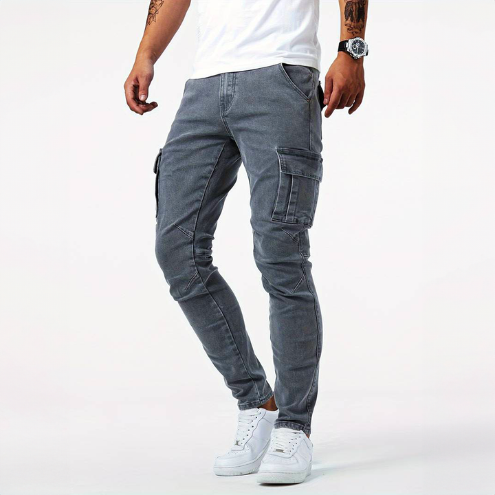 Sam | Premium Stretch Cargo Jeans